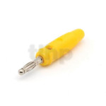 Fiche banane 55 mm, PVC jaune, max 1.5 mm²