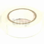Rouleau d'adhésif PVC souple blanc, largeur 15 mm, longueur 10 m, résistance à l'abrasion, la corrosion et l'humidité