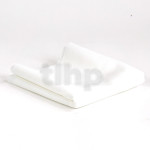 Tissu acoustique blanc haute qualité pour façade d'enceinte, spécial acoustique, 120gr/m², 100% polyester, largeur 150cm, rouleau de 25m
