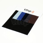 Echantilloneur de tissu acoustique, 6 échantillons sur une plaque, TA-70X150_BLK, TA-70X150_BLP/BLT/BLR/GMI/MCH