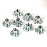 Lot de 8 écrous à frapper M8, longueur 12 mm
