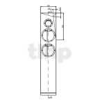 Paire d'ébénisteries finition blanc brillant (avec grilles) pour kit SB Acoustics Rinjani / Rinjani Be