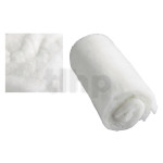 Paire de laine d'amortissement 100% polyester, blanc, 63 x 33 x 3.5 cm chacune