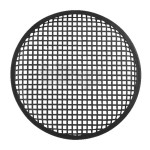 Grille haut-parleur, acier noir, diamètre 310 mm