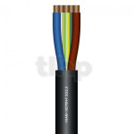 Câble secteur Sommercable SC-Rubberflex, au mètre, caoutchouc Ø15mm, noir, 5G2.5mm²