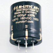 Condensateur Mundorf MLGO+550 220µF ±20%, 550VDC, Ø35xH55mm