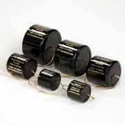 Condensateur Mundorf MCap Supreme Evo Silver Gold 0.01µF ±3%, 1500VDC/750VAC, Ø14xL16mm