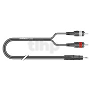 Câble mini jack 3.5 mm stéréo vers deux RCA mâle, Sommercable BV-CIJ3-0075, longueur 0.75m