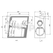 Paire d'ébénisteries finition rouge brillant (avec grilles) pour kit SB Acoustics ARA / ARA Be