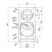 Paire d'ébénisteries finition rouge brillant (sans grilles) pour kit SB Acoustics Micro