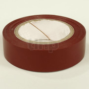 Rouleau d'adhésif PVC souple marron, largeur 15 mm, longueur 10 m, résistance à l'abrasion, la corrosion et l'humidité