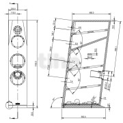 Paire d'ébénisteries finition noir brillant (avec grilles) pour kit SB Acoustics Sasandu