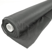 Tissu acoustique noir haute qualité pour façade d'enceinte, spécial acoustique, 120gr/m², 100% polyester, largeur 50cm, rouleau de 25m