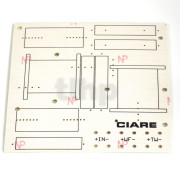 Carte imprimée pour filtre passif 2 voies, dimensions 120 x 125 mm
