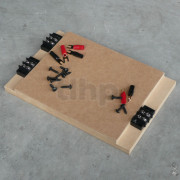 Kit support pour filtre passif avec câblage en l'air sur support panneau de bois, dimensions 219 x 145 mm