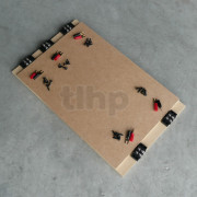 Kit support pour filtre passif avec câblage en l'air sur support panneau de bois, dimensions 360 x 220 mm