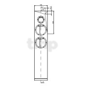 Paire d'ébénisteries finition blanc brillant (avec grilles) pour kit SB Acoustics Rinjani / Rinjani Be