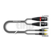 Câble audio Sommercable ON2F-0500-SW, longueur 5m, deux RCA mâle vers deux XLR femelle