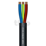 Câble secteur Sommercable SC-Rubberflex, au mètre, caoutchouc Ø14mm, noir, 3G4mm²