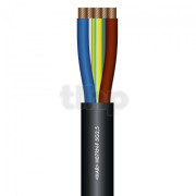 Câble secteur Sommercable SC-Rubberflex, au mètre, caoutchouc Ø15mm, noir, 5G2.5mm²