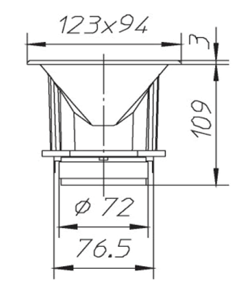 drawing & mounting du pavillon+compression Ciare Moteur de compression avec pavillon Ciare PT252, 8 ohm, 1 pouce