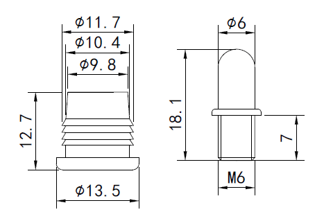drawing & mounting du clips façade TLHP Lot de 8 clips (mâle+femelle) pour façade d'enceinte, plastique noir