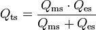 Formule de calcul du paramètres Qts d’un haut-parleur