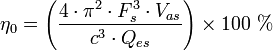 Seconde formule de calcul (plus simple) du rendement d’un haut-parleur